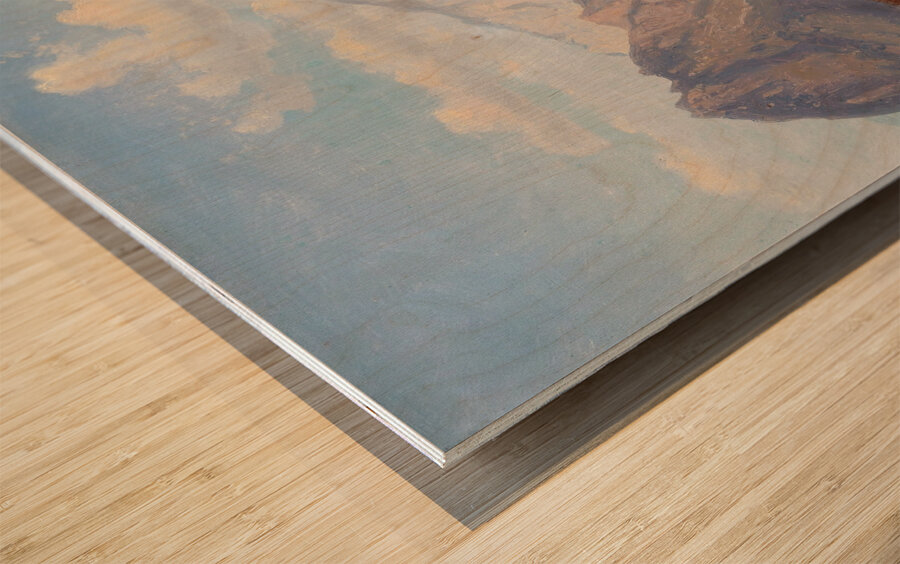 Blick vom Schafberg auf den Dachstein by Robert Kummer [1810–1889] Wood print