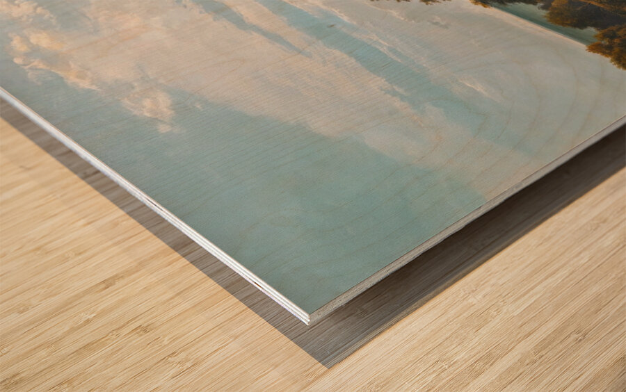 A Peep At The Sea. Fairlight Glen [1859] by Sidney Richard Percy [1821–1886] Wood print