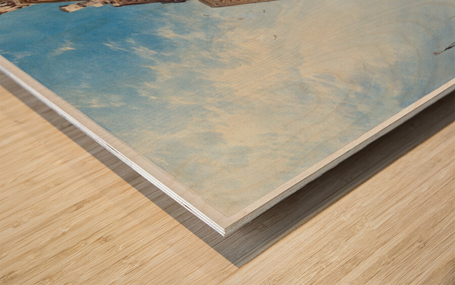 A Gondola on the Grand Canal. Venice [1866] by William Callow [1812–1908] Wood print