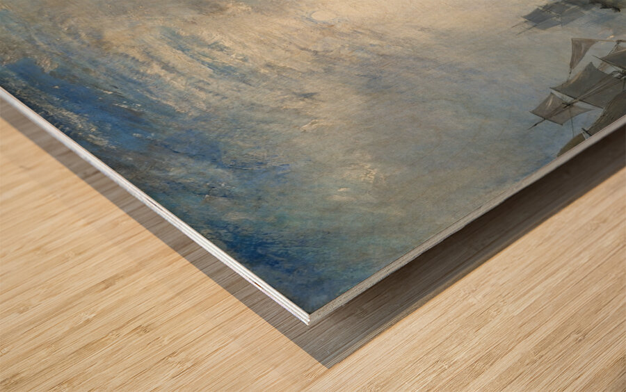 Keelmen Heaving in Coals by Moonlight [1835] by Joseph Mallord William Turner [1775–1851] Wood print