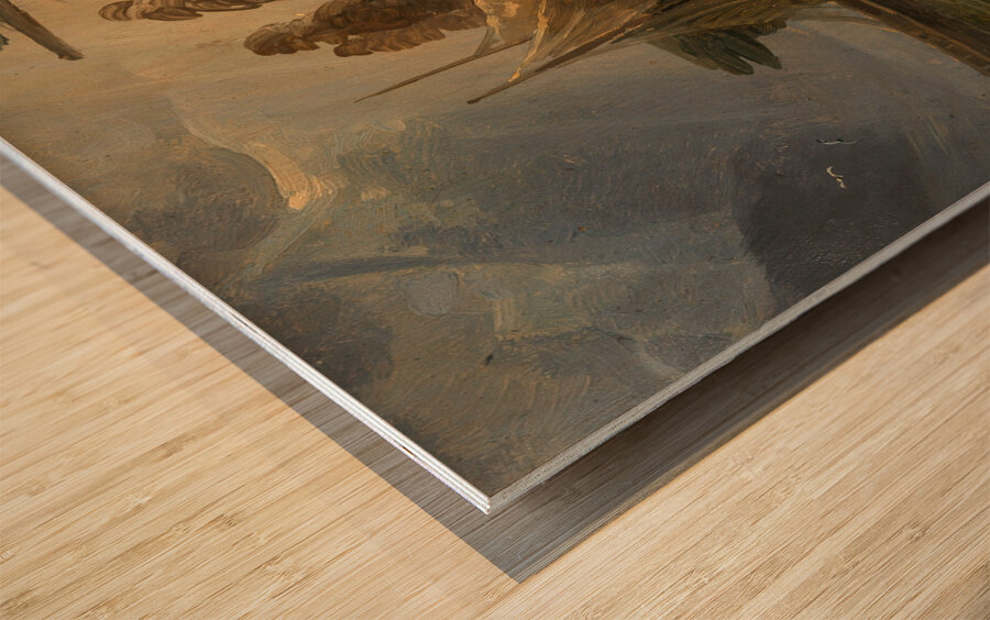 Der ertrunkene Knabe [around 1830–1840] by Friedrich August Matthias Gauermann [1807–1862] Wood print