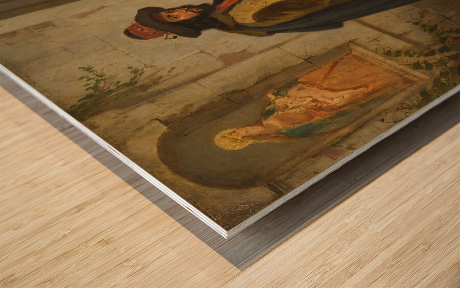 A Man with a Rifle by Carl Goebel the younger [1824–1899] Wood print