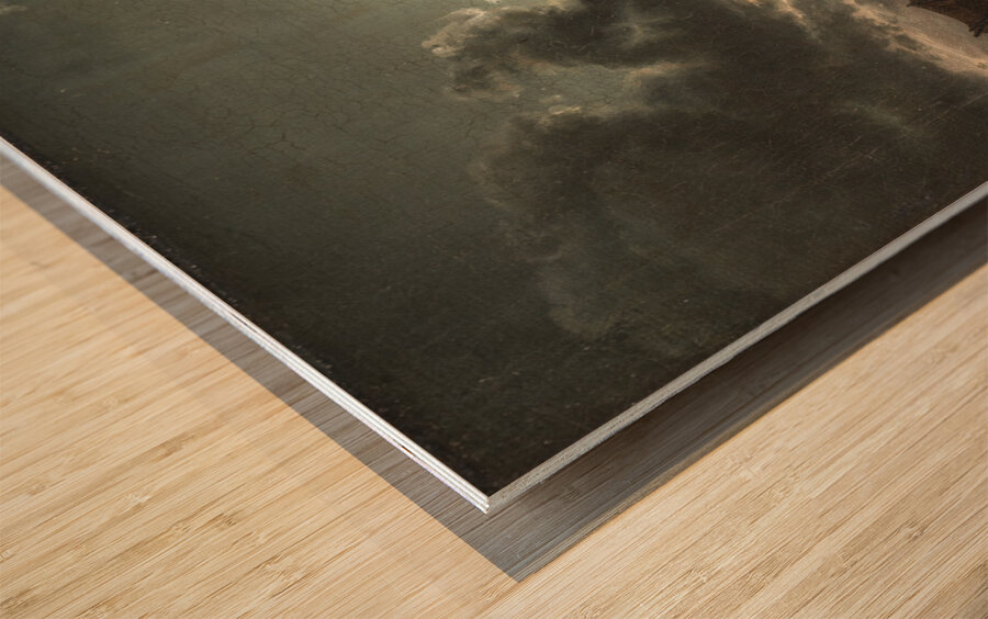 The Gulf of Naples. Moonlight [1820–1821] by Johan Christian Dahl [1788–1857] Wood print