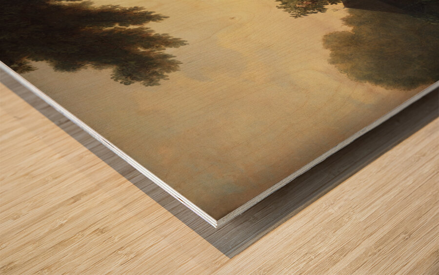 The Rose Lover [ca. 1847–1850] by Carl Spitzweg [1808–1880] Wood print