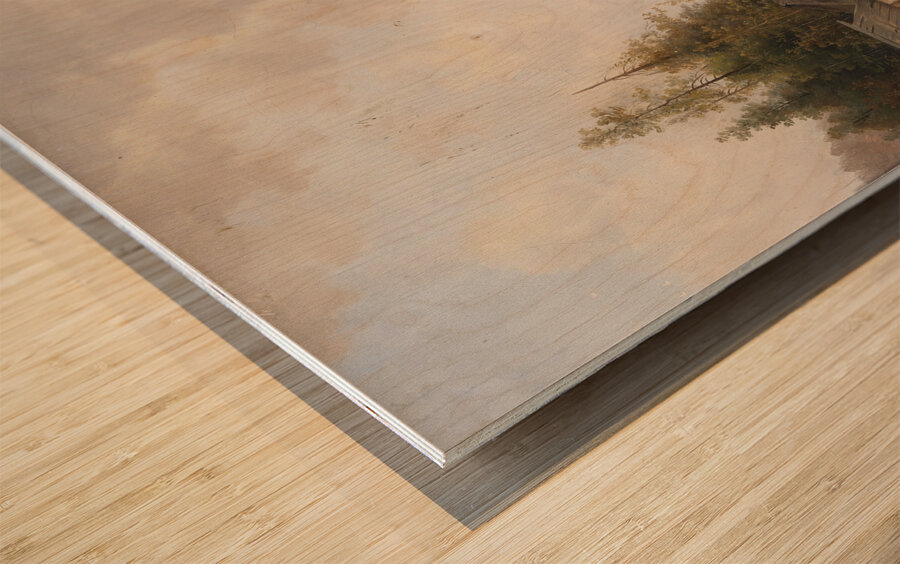 Mühle aus dem Hollthall by Emil Barbarini [1855–1933] Wood print