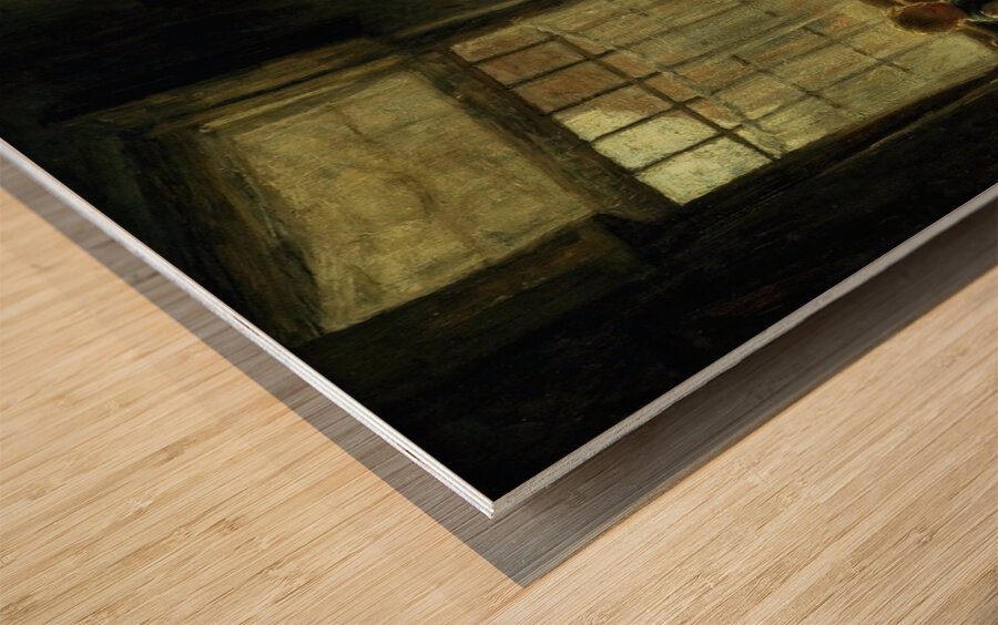 A Family Meal [1890s] by Evert Pieters [1856–1932] Wood print