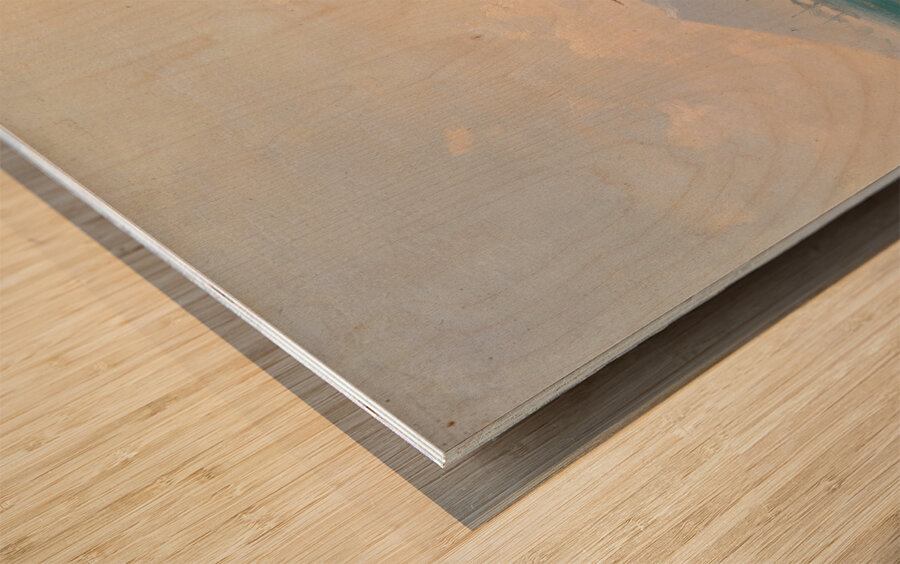 View Of  Mount Vesuvius [1878] by Ivan Konstantinovich Aivazovsky [1817–1900] Wood print