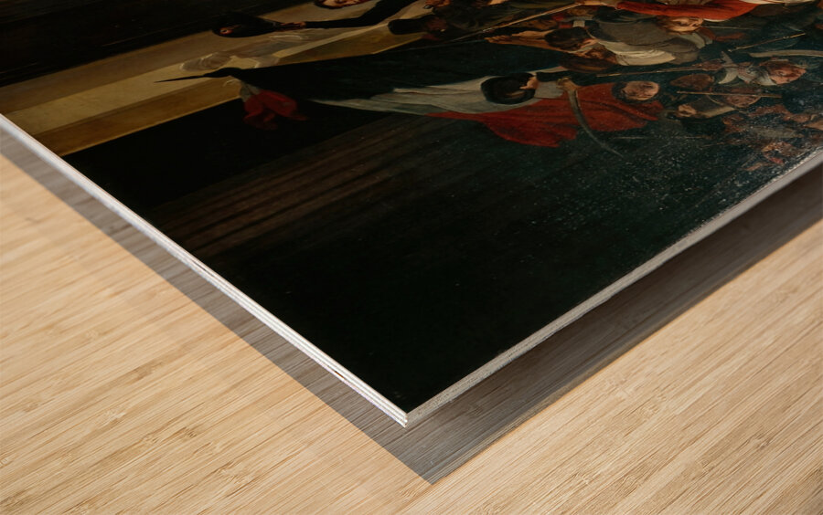 Prise du Louvre. Le 29 juillet 1830. Massacre des gardes suisses. [1832] by Jean–Louis Bezard [1799–1881] Wood print