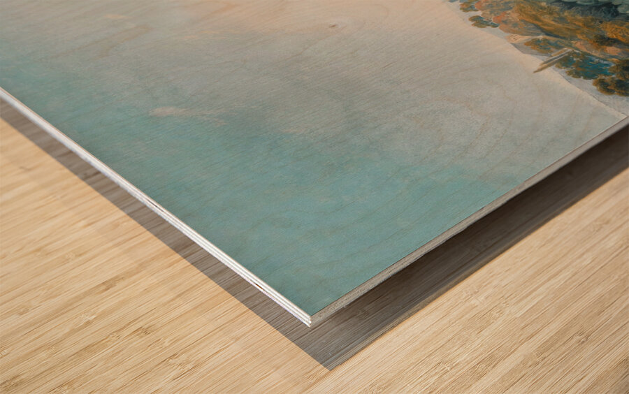 Seven Views Of Miskhor In The Crimea Vii [1841–1842] by Carlo Bossoli [1815–1884] Wood print