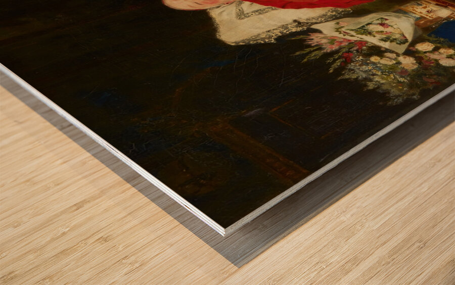 A happy birthday [1892] by Antonio Casanova y Estorach [1847–1896] Wood print