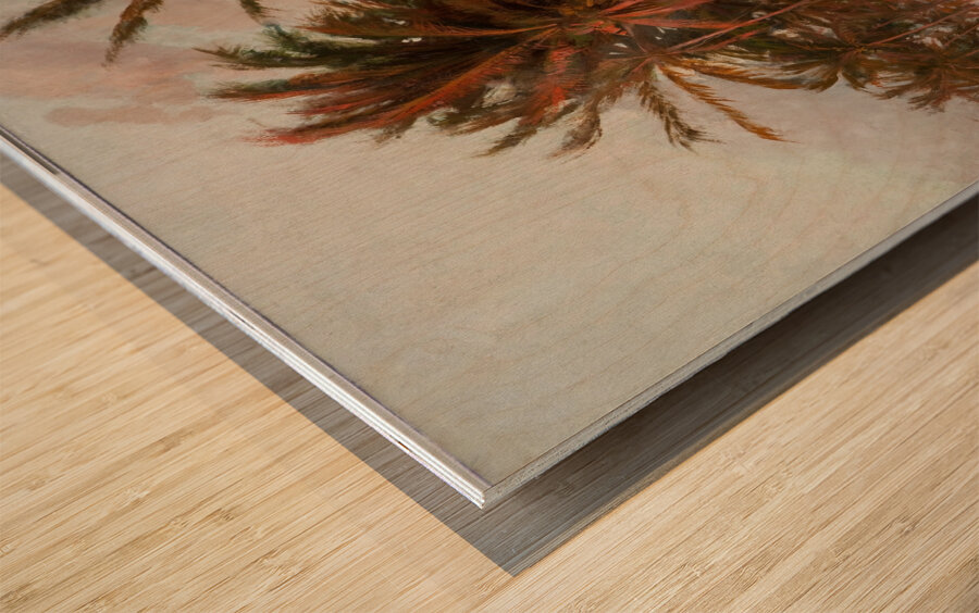 Beach in Fortaleza by Aurélio Figueiredo [1854 — 1916] Wood print