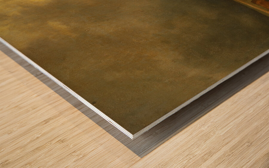 Landscape with Thunderstorm by Constant Troyon [1810–1865] Wood print