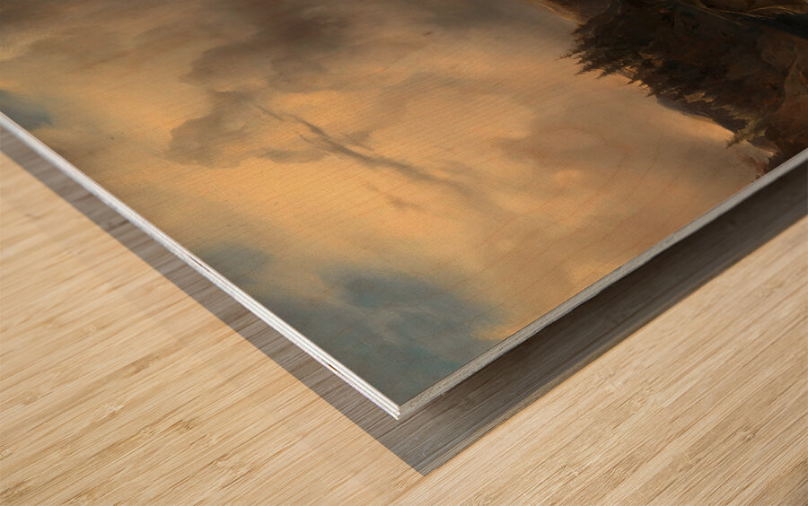 Ein Schiffszug auf der Donau [1848] by Friedrich August Matthias Gauermann [1807–1862] Wood print