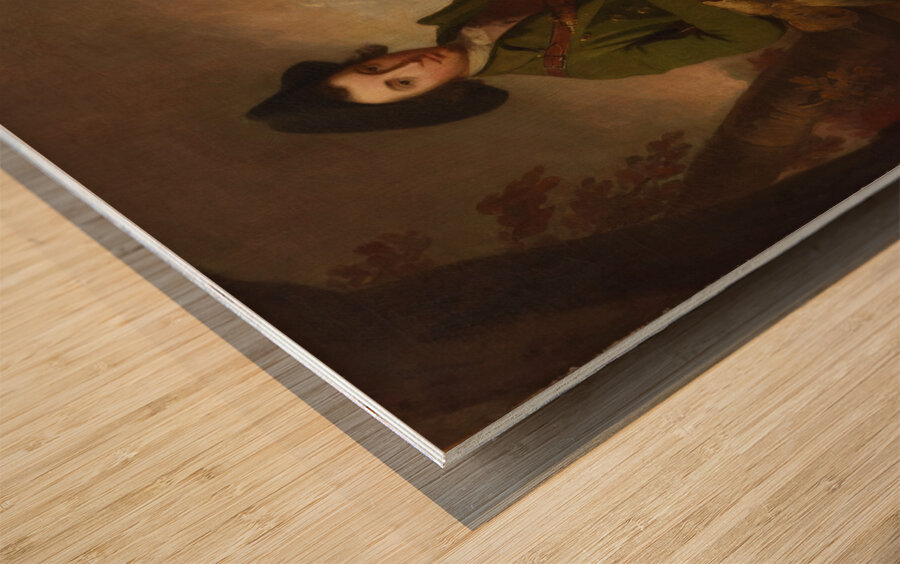 The young sportsman [1766] by Robert Pine [1730–1788] Wood print