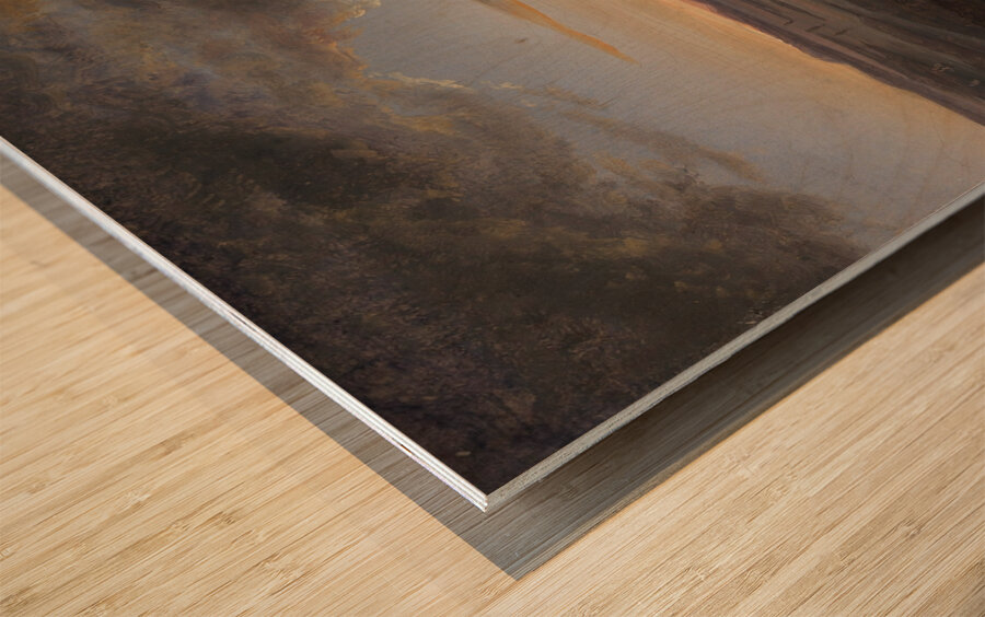 The ruined Church at Avaldsnes at Karmøy [1820] by Johan Christian Dahl [1788–1857] Wood print