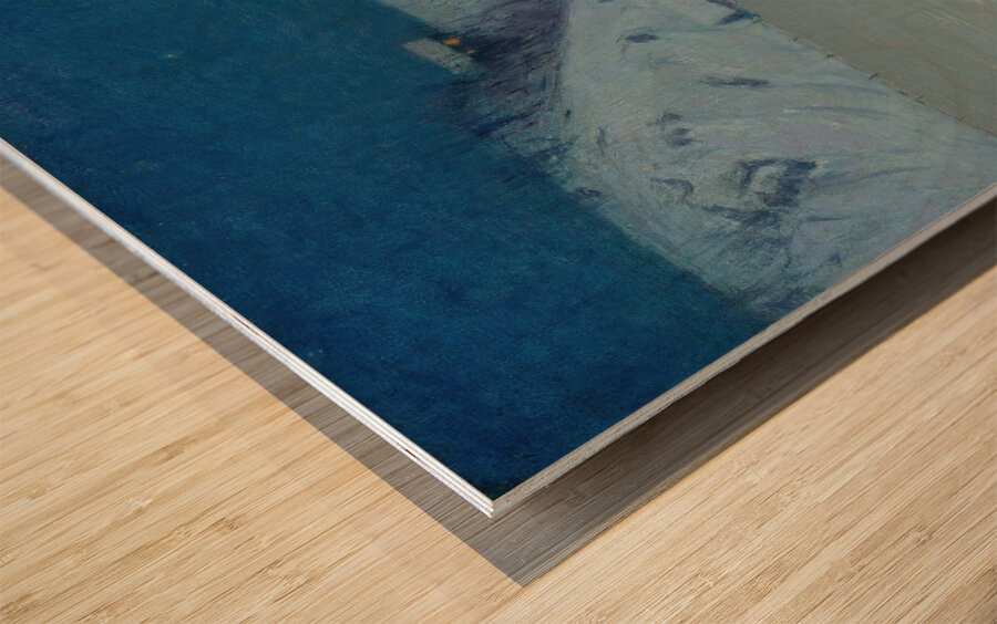 Winter’s Cabin at the Curve by Birge Harrison [1854–1929] Wood print