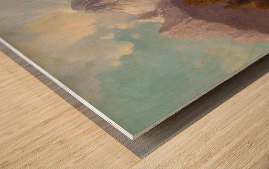 The Watzmann Near Berchtesgaden by Carl Millner [1825–1895] Wood print