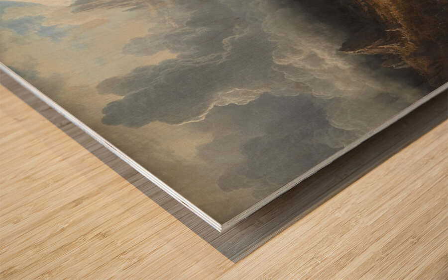 Mount Corcoran [c. 1876–1877] by Albert Bierstadt [1830–1902] Wood print