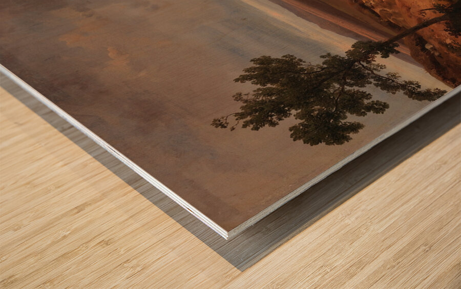 Heidelandschaft bei Silkeborg in Jütland. Dänemark [1840] by Louis Gurlitt [1812–1897] Wood print