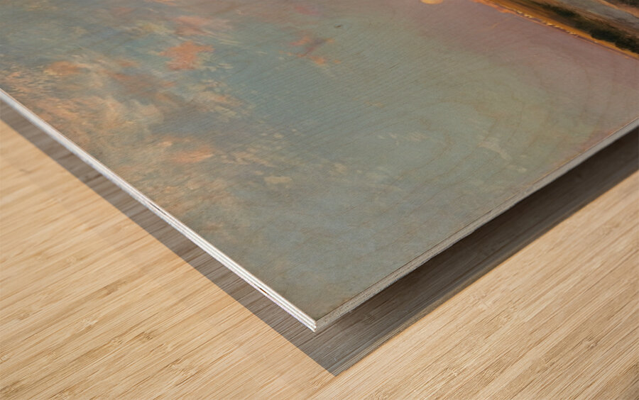 Green River Cliffs [Wyoming 1881] by Thomas Moran [1837–1926] Wood print