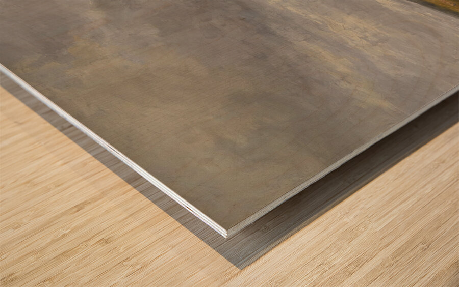 Travellers in a landscape by David Cox [1783–1859] Wood print