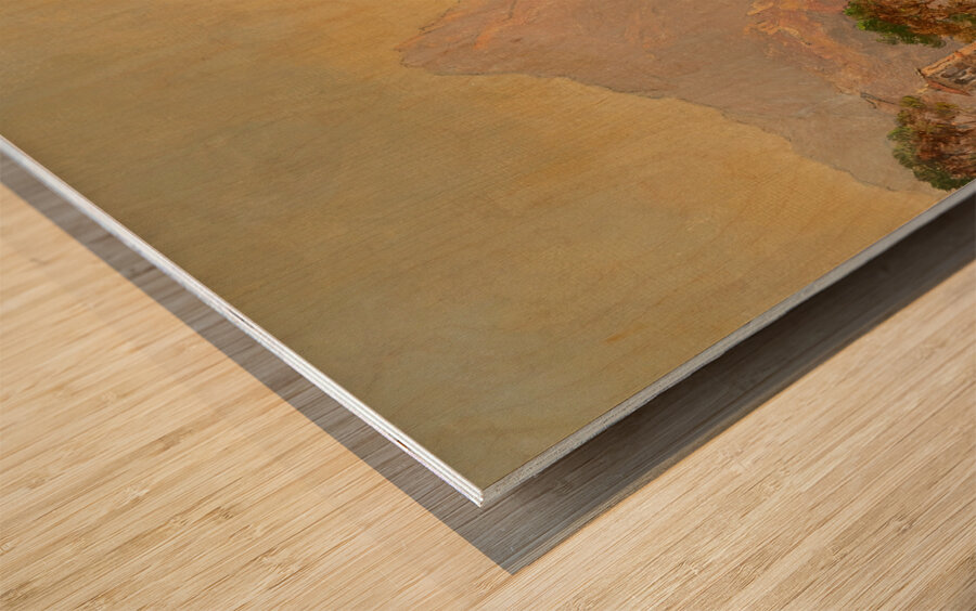 Villa d’Este. Tivoli [1877] by Jasper Francis Cropsey [1823–1900] Wood print