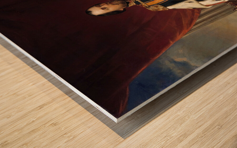 Portrait of William III.King of the Netherlands [1856] by Nicolaas Pieneman [1809–1860] Wood print