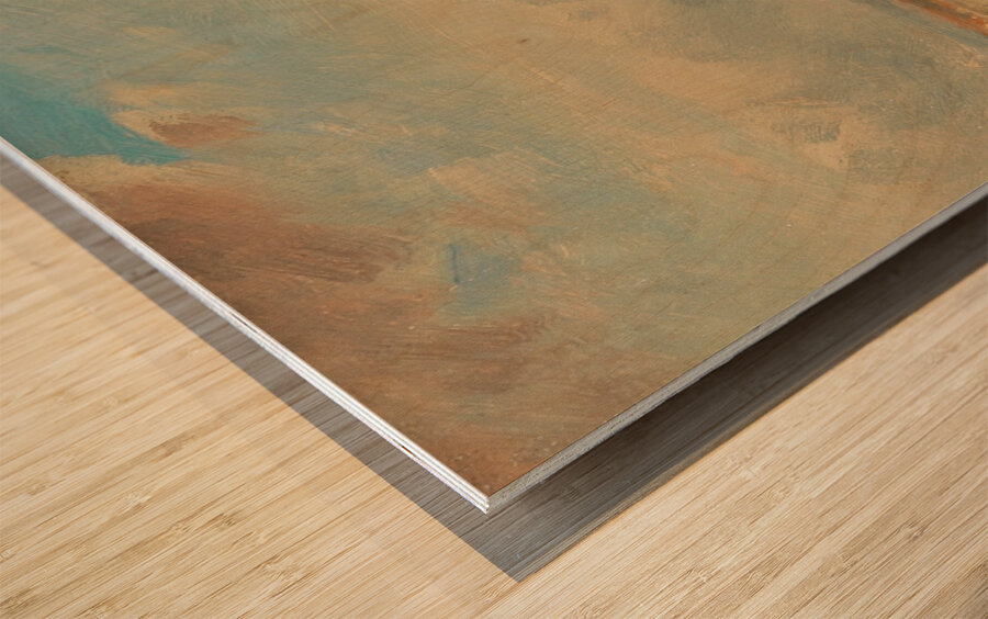 Fischerhütte am Starnberger See [1880] by August Seidel [1820–1904] Wood print