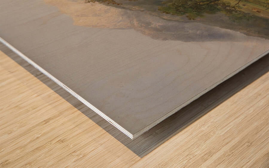 Blick auf den Dobratsch by Emil Barbarini [1855–1933] Wood print