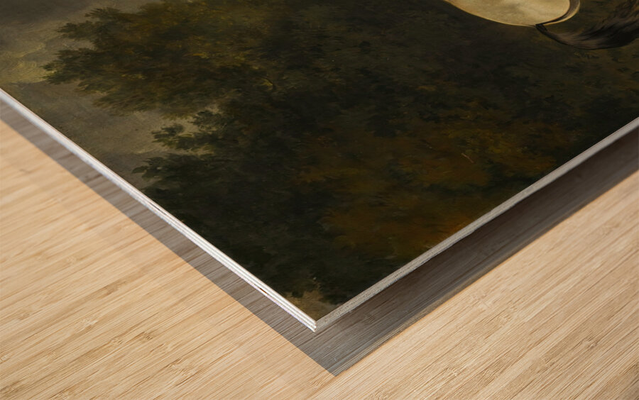 Two Horses By A Fence [1782] by Sawrey Gilpin [1733–1807] Wood print