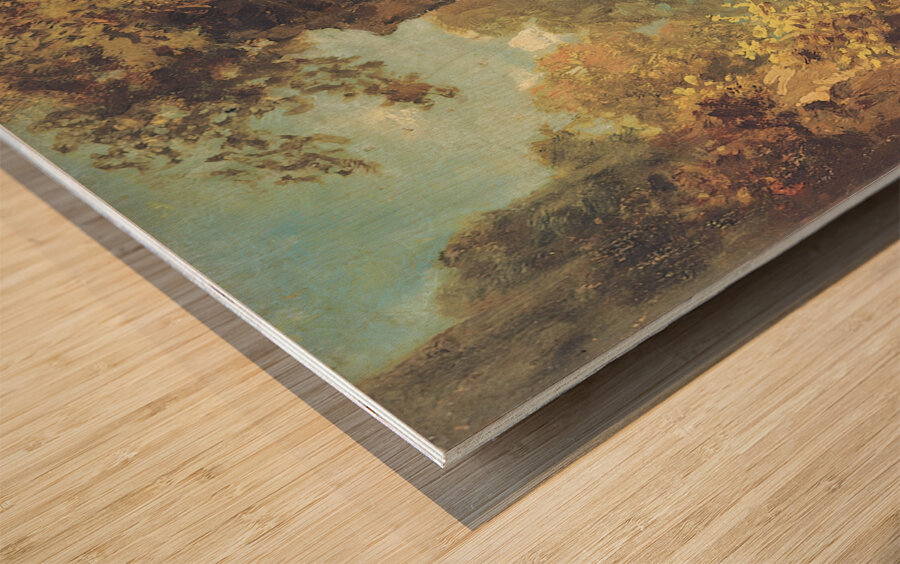 The Fisherman by Carl Spitzweg [1808–1880] Wood print