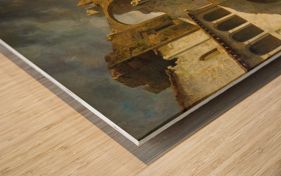 Ruins of the Palace [1859] by Ramon Martí i Alsina [1826–1894] Wood print