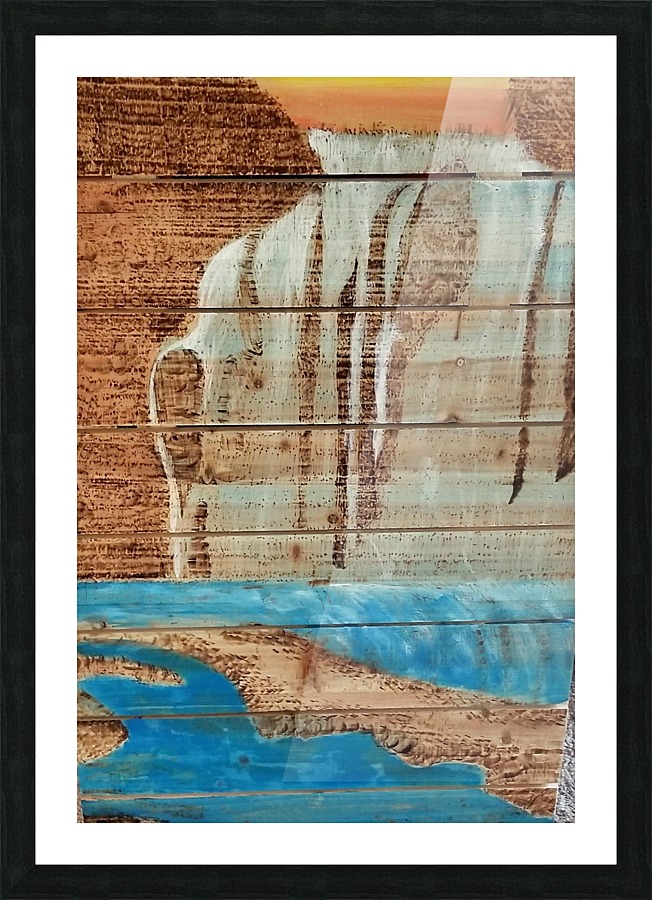 waterfalls Picture Frame print