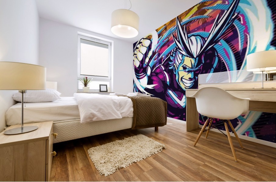All Might 7 Mural print