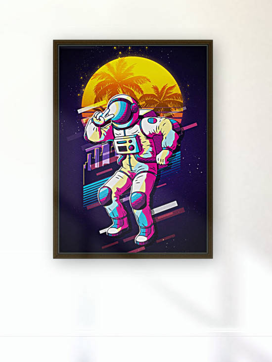 peace astronaut Reproduction