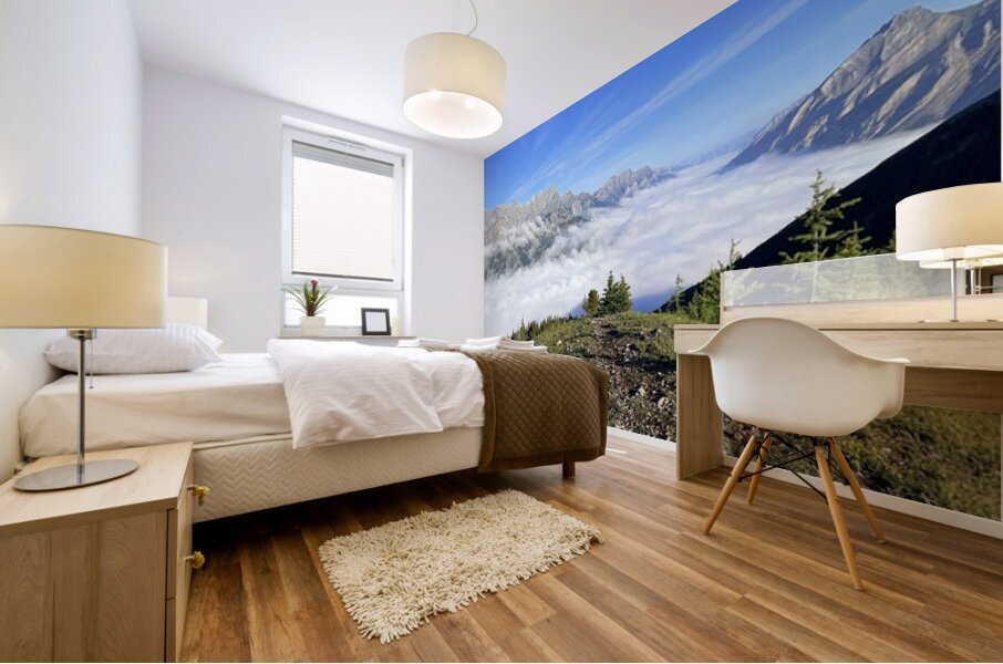 Inversion above Spray Lakes 2 Mural print