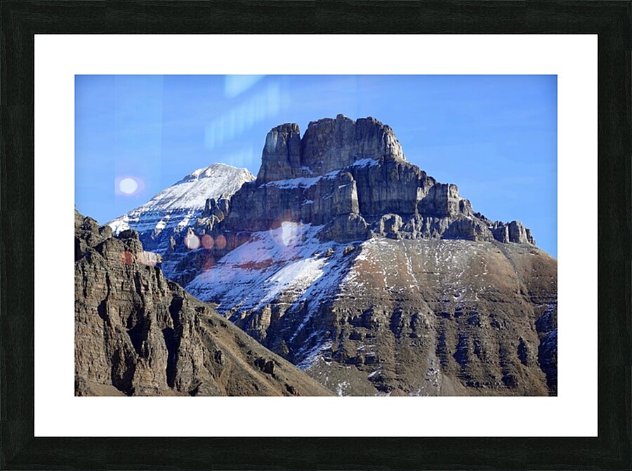 Eiffel and Temple Mountains Picture Frame print