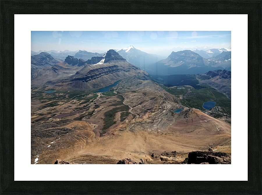 South-East view from Cirque Peak Picture Frame print
