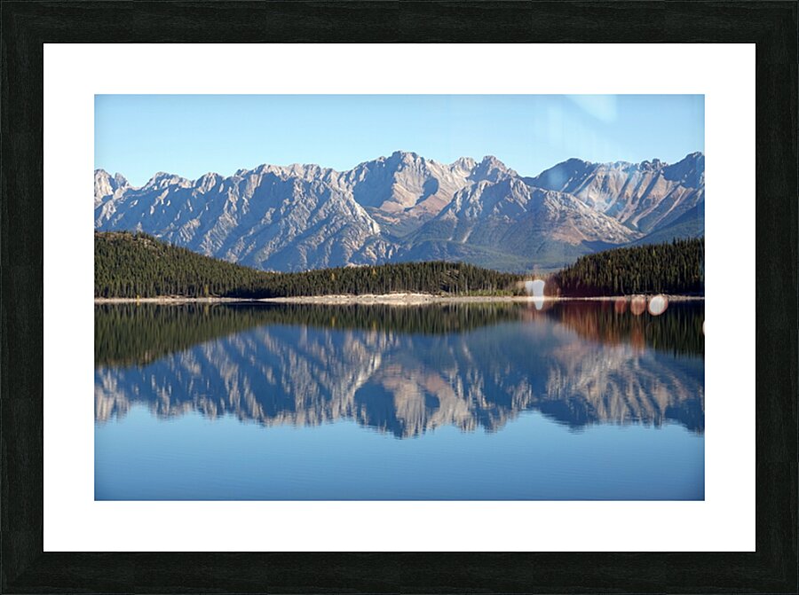 Upper Kananaskis Lake reflection 1 Picture Frame print