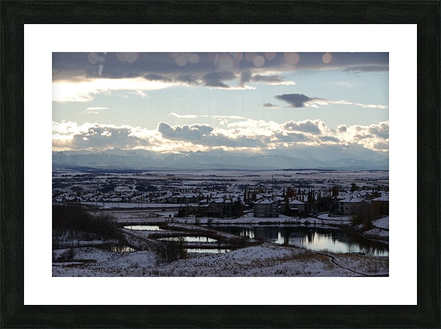Front Range from Northwest Calgary Picture Frame print