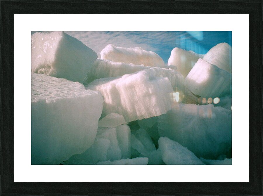 Ice Pressure Ridges Gulf of Riga Picture Frame print