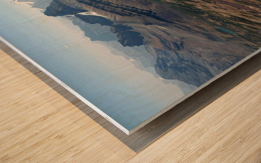 South-East view from Cirque Peak Wood print