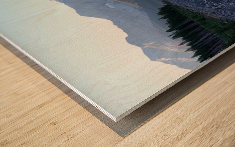 Upper Kananaskis Lake early morning Wood print