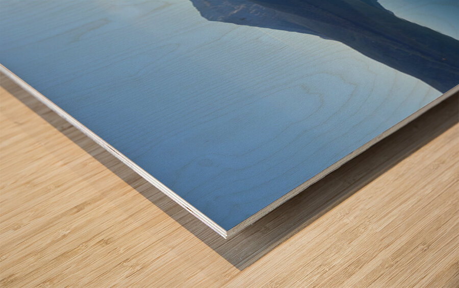 Upper Kananaskis lake reflection 2 Wood print