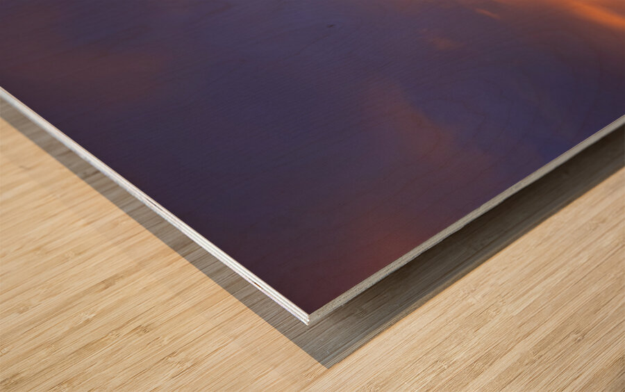 Embers Over Bow Valley Wood print