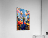 Blue Yellow Dragonfly Acrylic Print