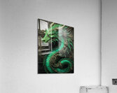Bright Green Dragon Acrylic Print
