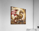 Gold Dragon Acrylic Print