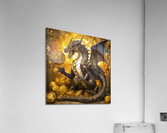 Black Gold Protector Acrylic Print