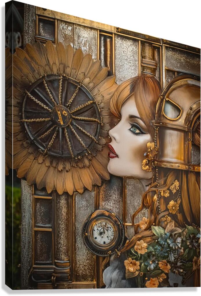 Steampunk Lady & Flower